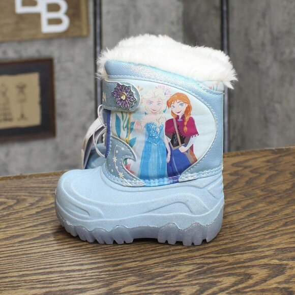 Frozen Toddler Girls Winter Boots 88236653 Blue 6T - Picture 2 of 7